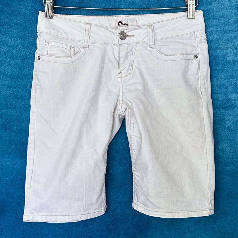 White Bermuda Shorts, Size 3